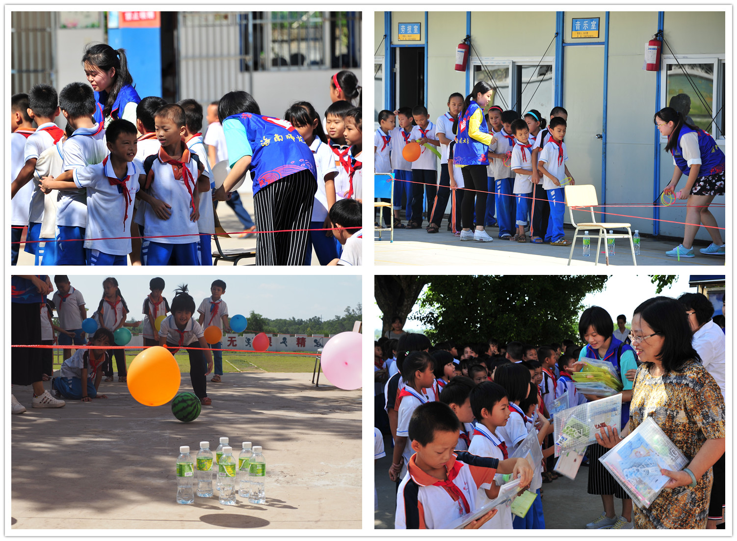 各学院六一期间开展相关志愿活动