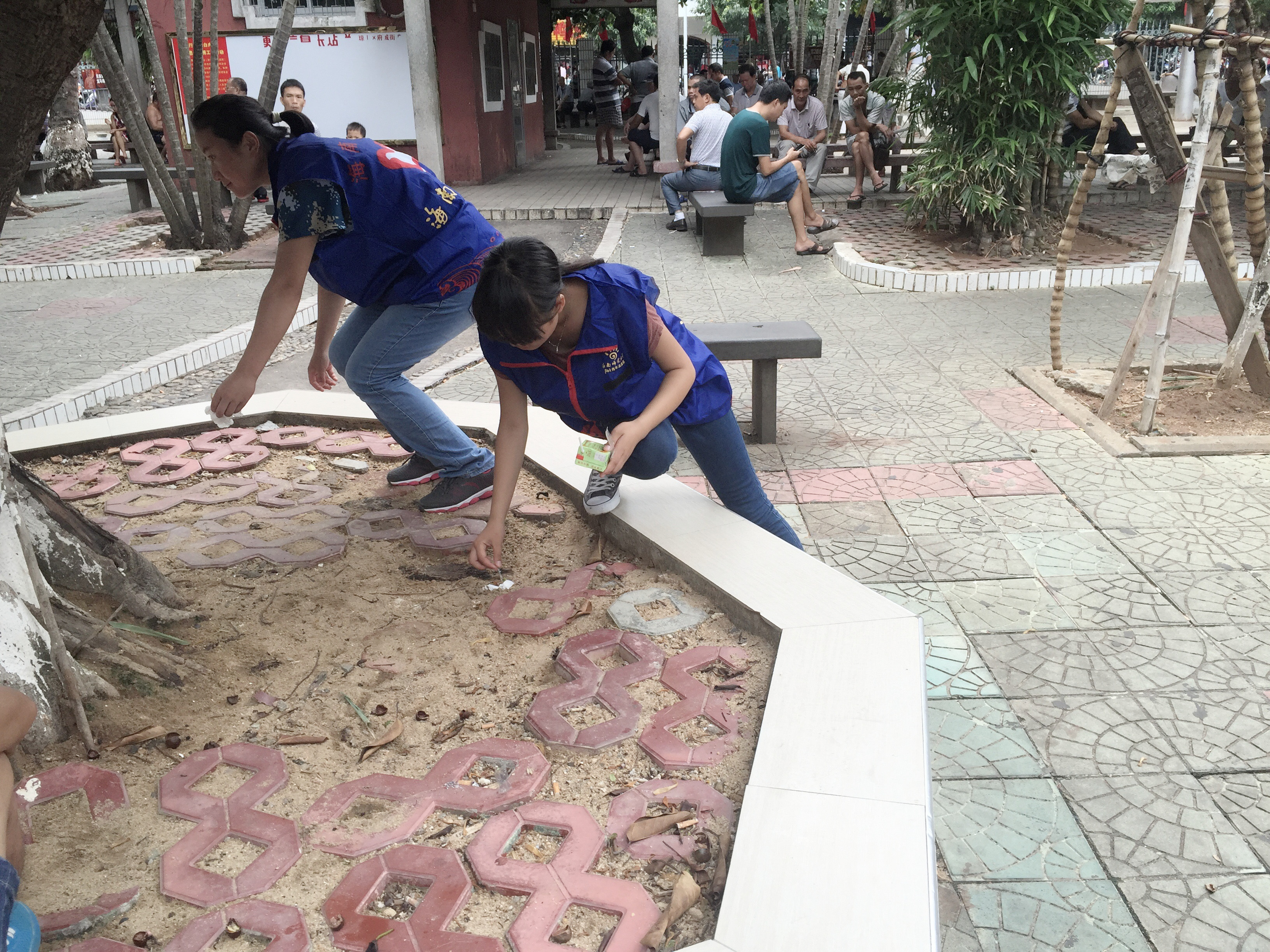 “双创”你我他，文明靠大家――记物电学院新生参加文庄社区志愿服务活动