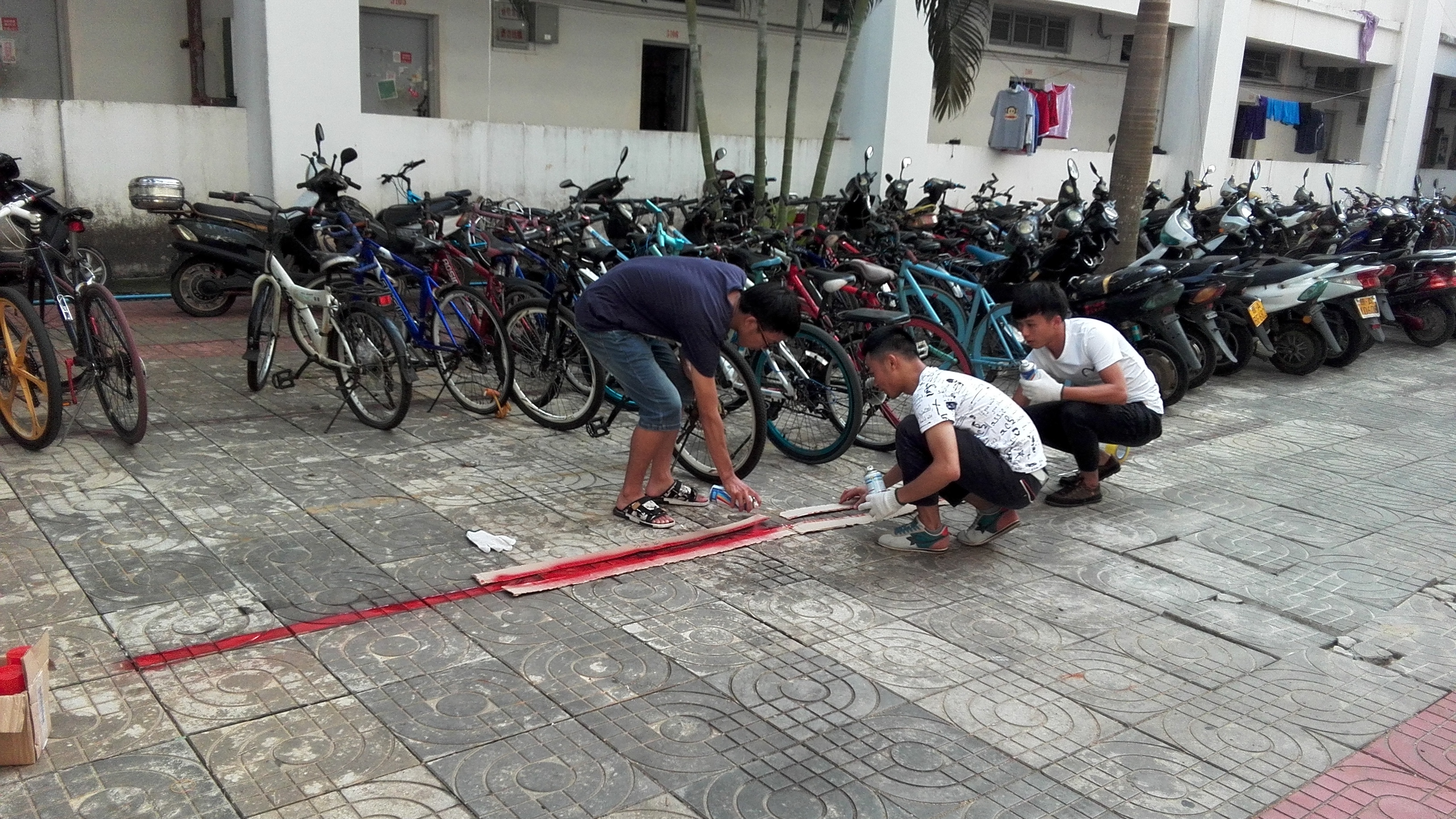 “双创”我先行,经济与管理学院开展校园清扫活动