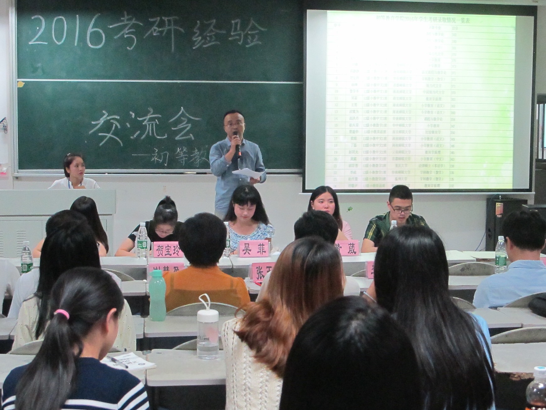 圆梦考研，让梦想飞--记初等教育学院2016考研经验交流会