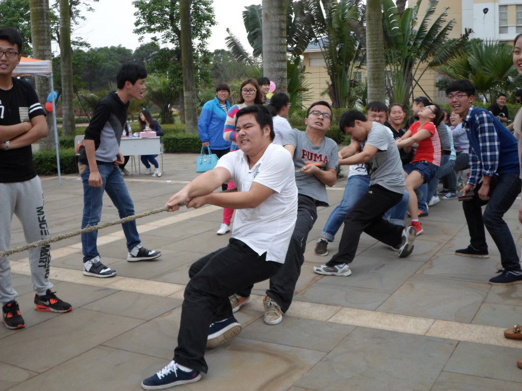 万众一心使力量, 赛出风格展雄风——记经济与管理学院拔河事件