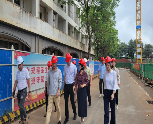 校领导实地检查桂林洋校区建设项目情况