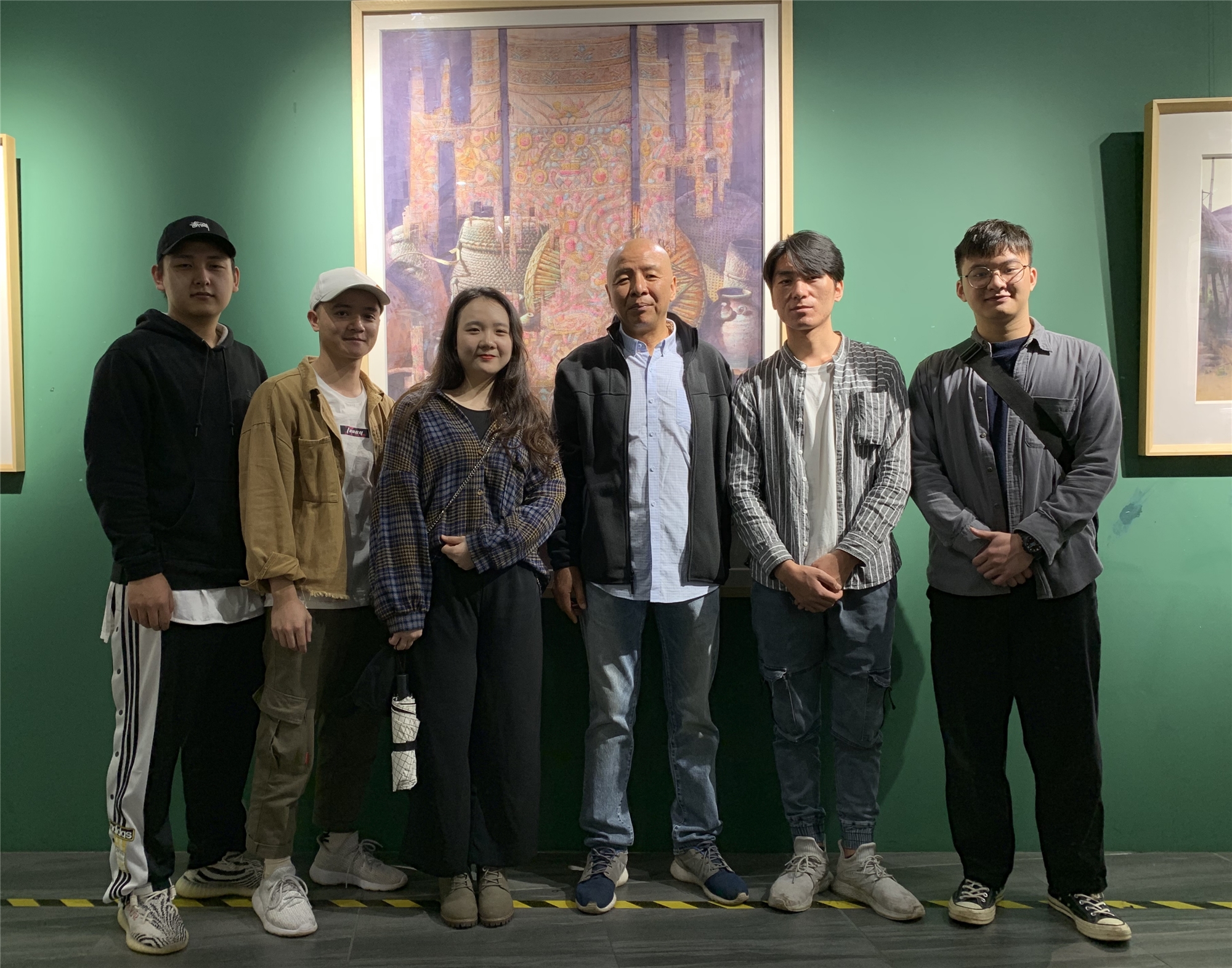 我校美术学院赵福才教授水彩画作品迎新展开幕