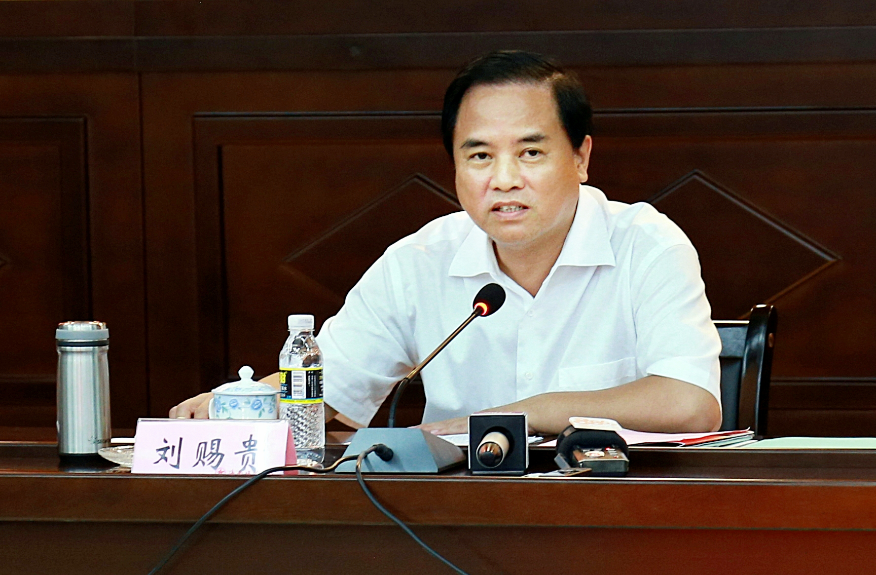 省长刘赐贵到我校调研座谈