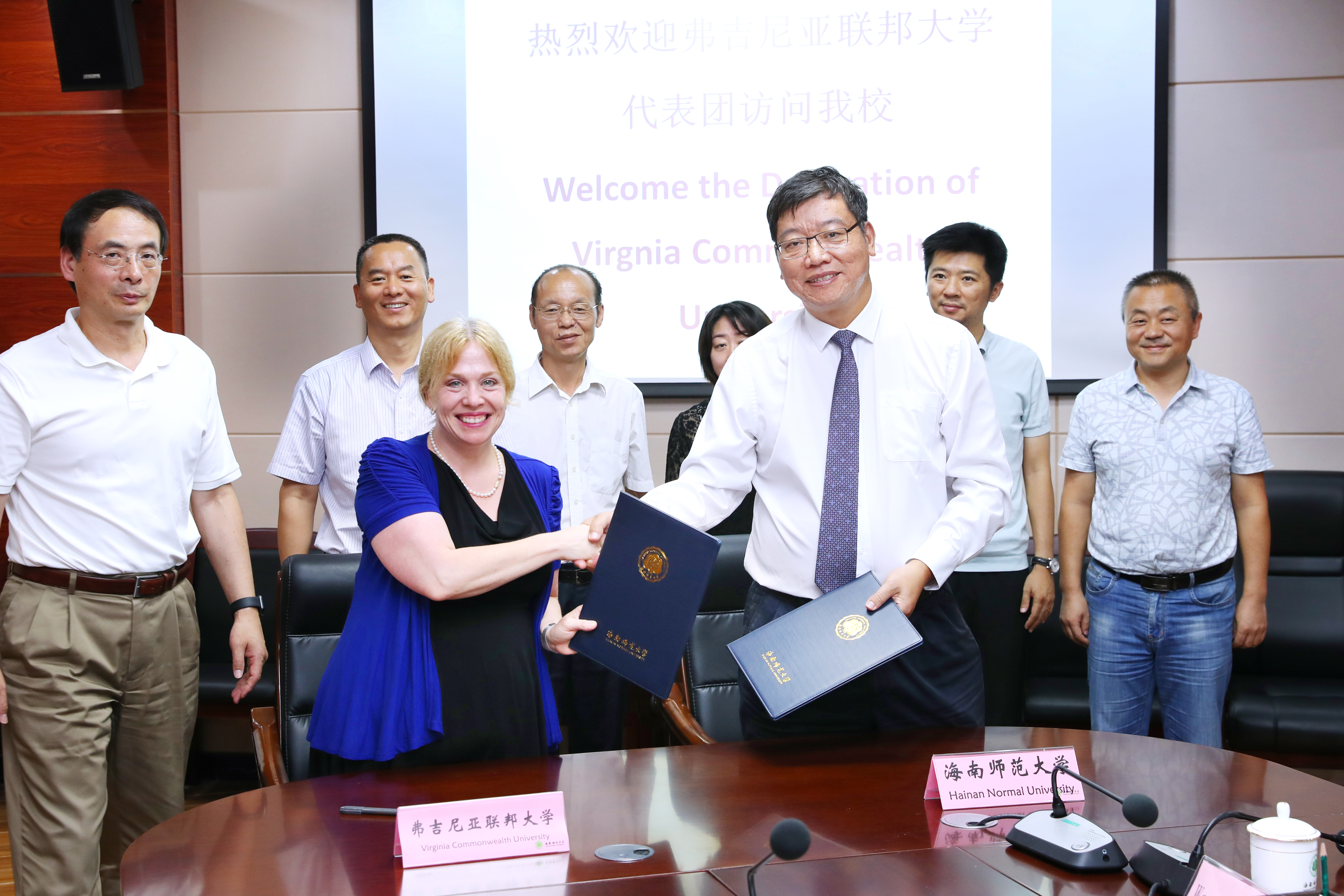 美国弗吉尼亚联邦大学代表团访问我校