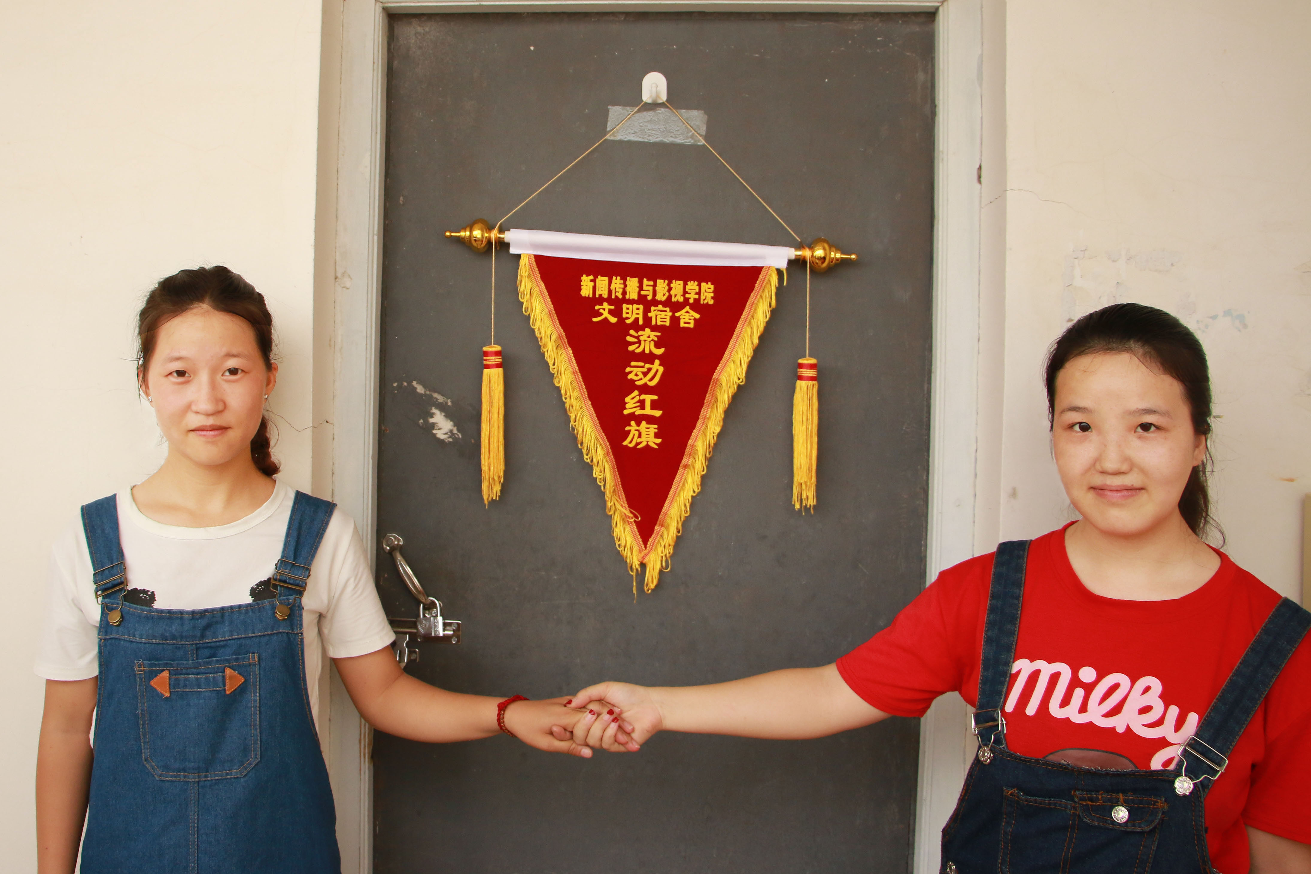 争创文明宿舍，共建和谐家园――记新闻传播与影视学院文明宿舍与党员宿舍挂牌活动