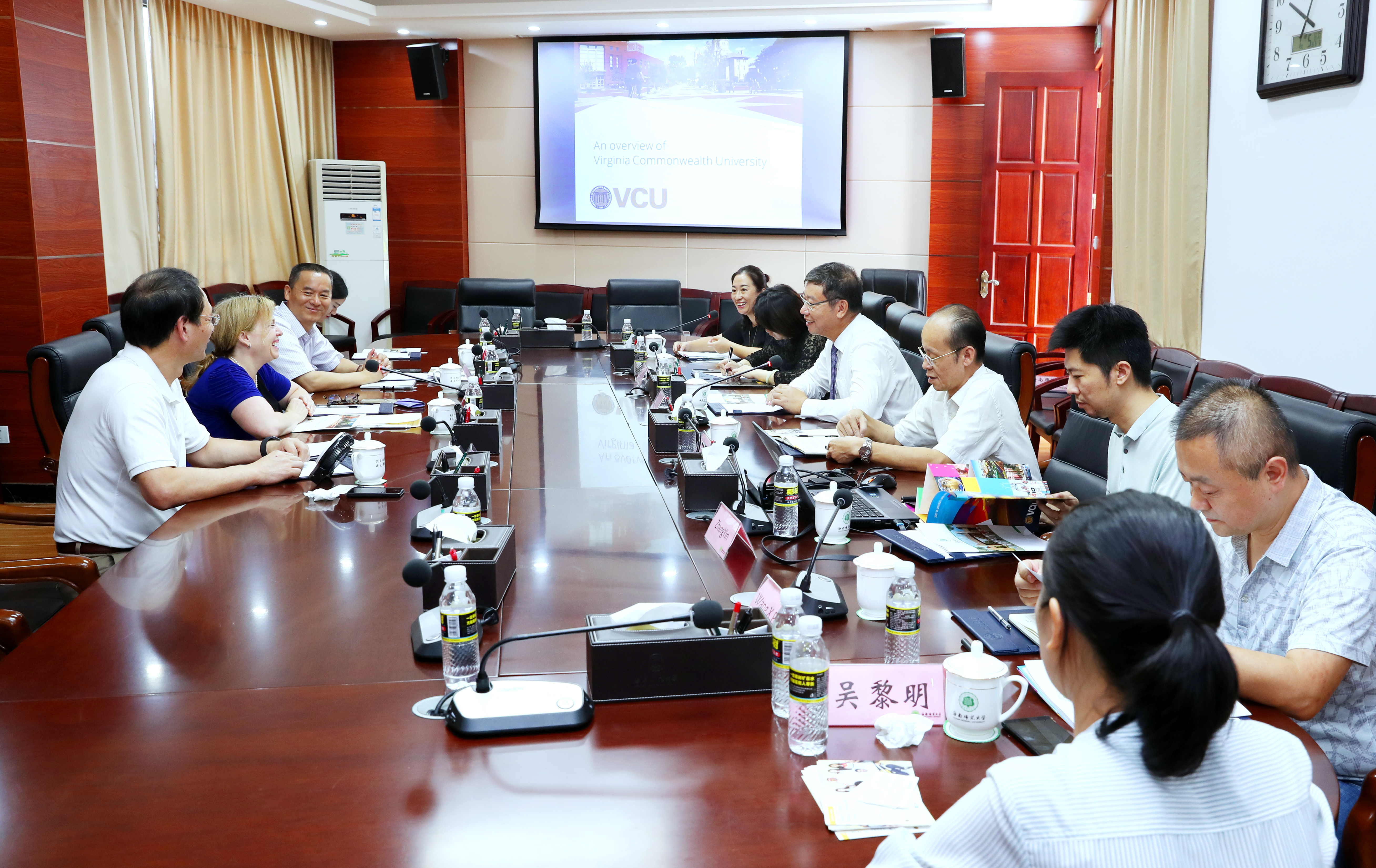 美国弗吉尼亚联邦大学代表团访问我校