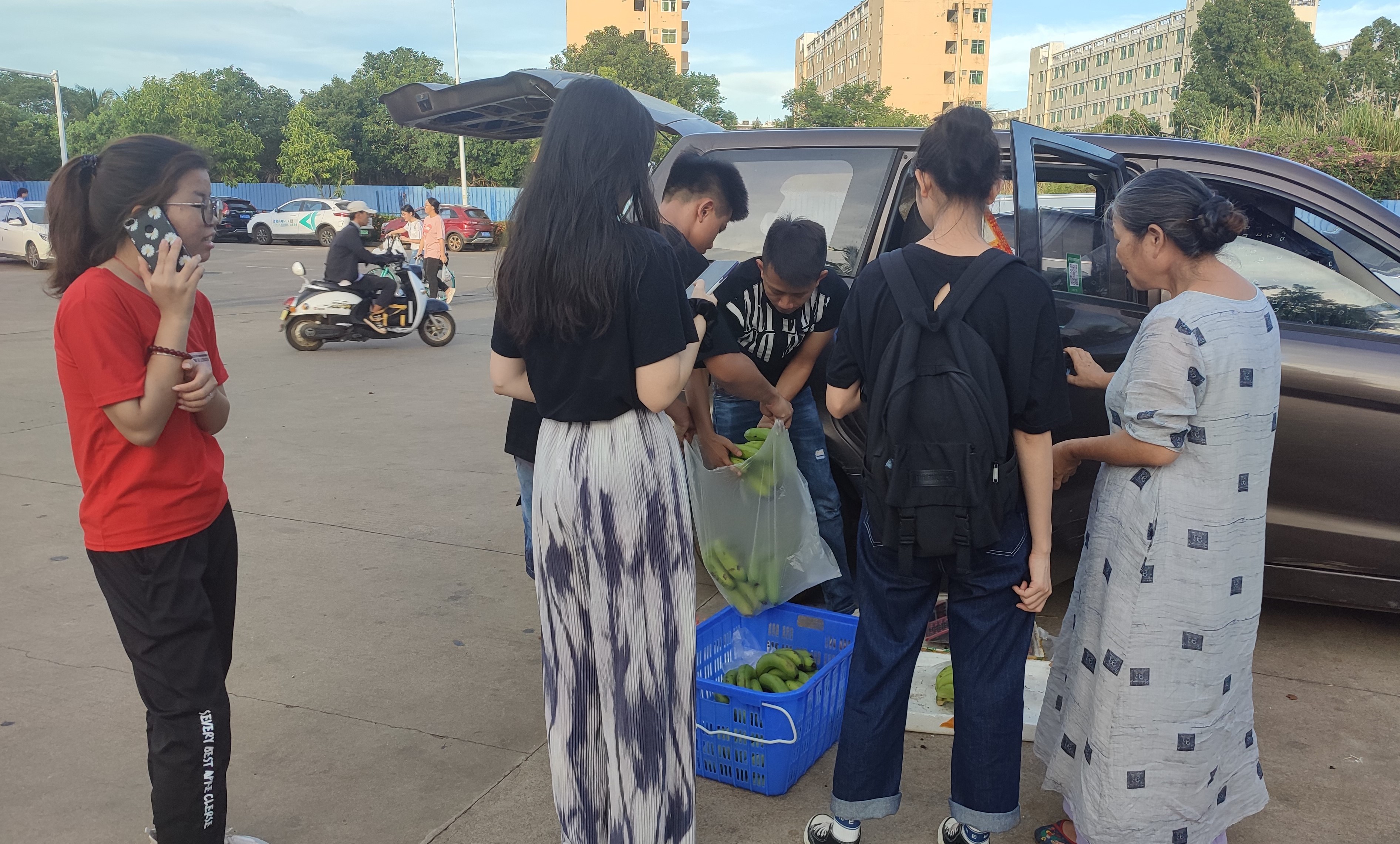 “蕉”相辉映 ・ 为爱而来  海师学子赴博洽村开展助农香蕉义卖活动