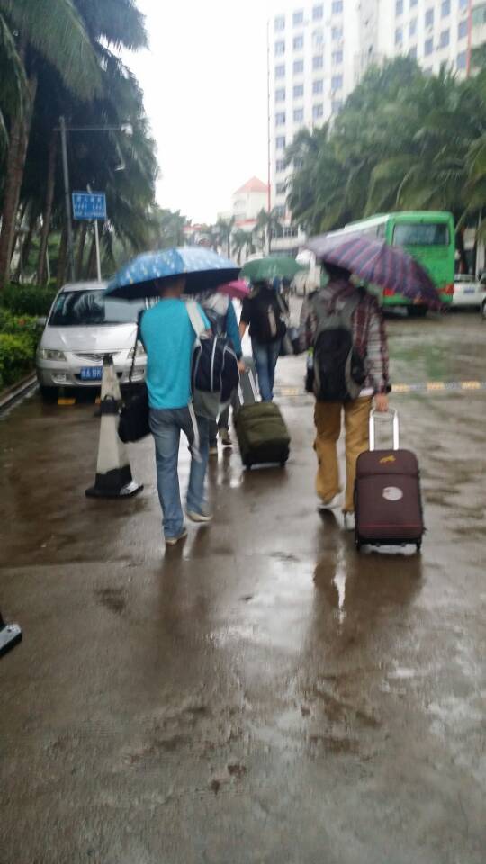 风雨中耀眼的“蓝马甲”――记政法学院青年志愿者送大四学子“顶岗支教”事件