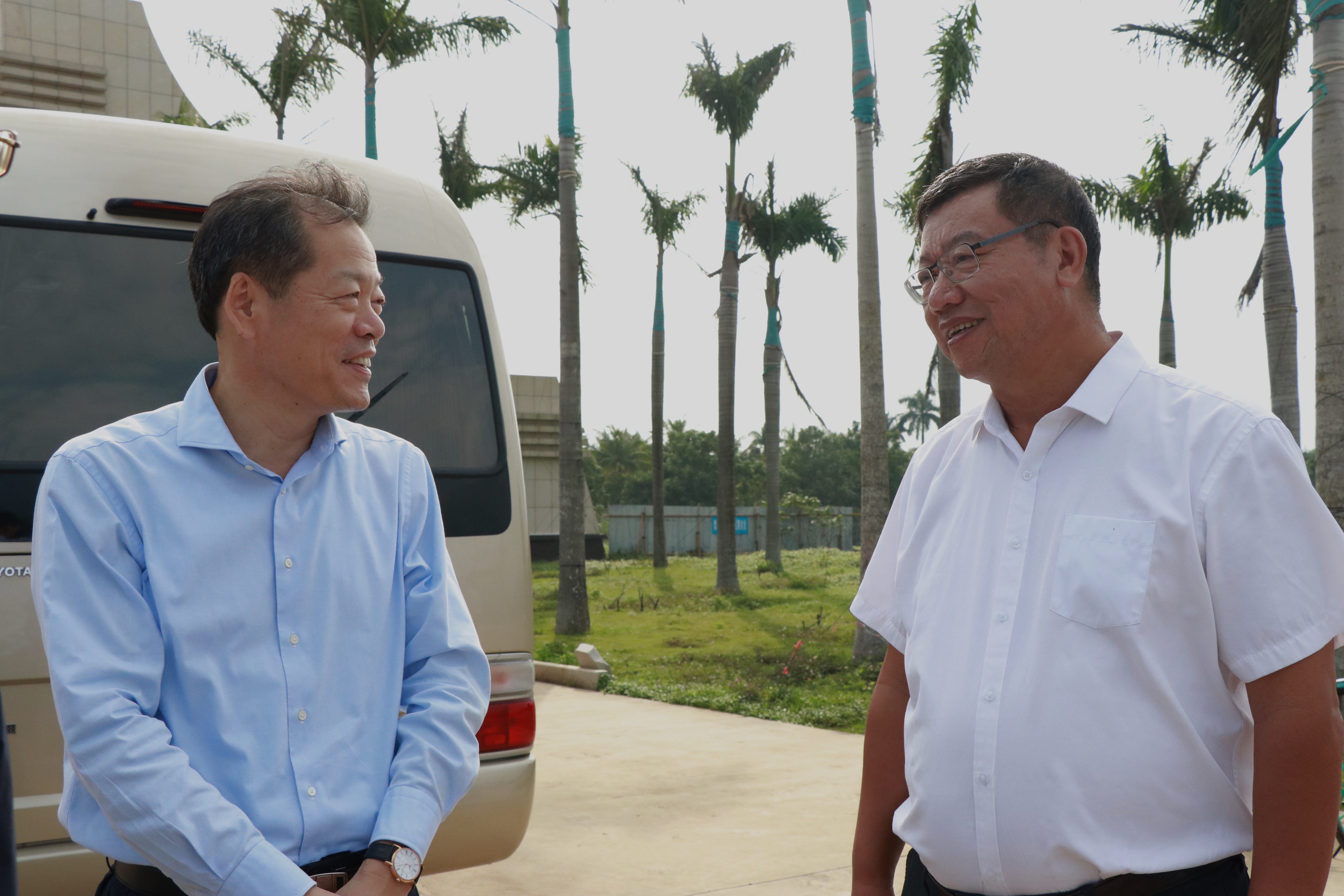 冯忠华副省长来校调研桂林洋校区二期项目征地工作