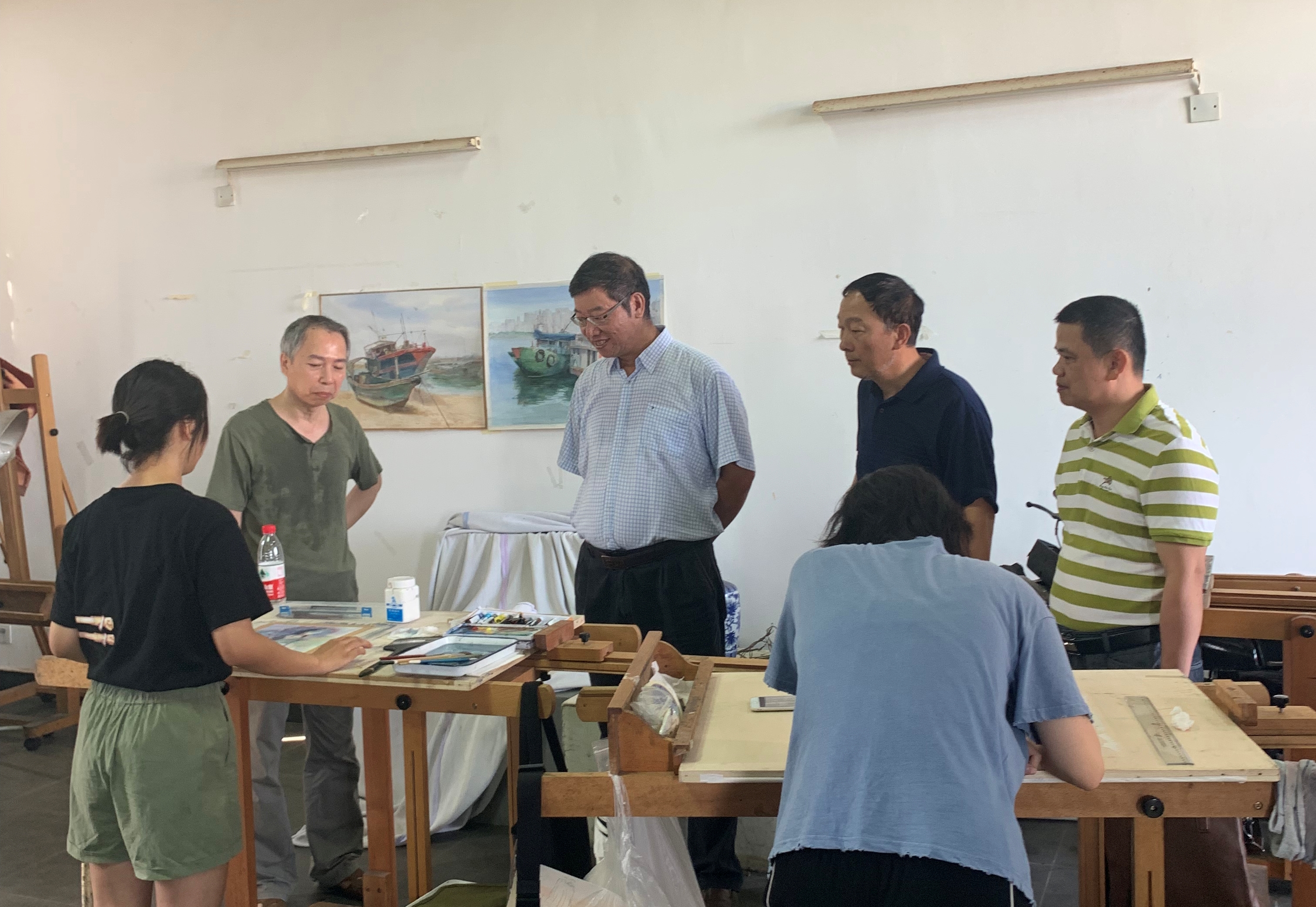 林强到美术学院调研