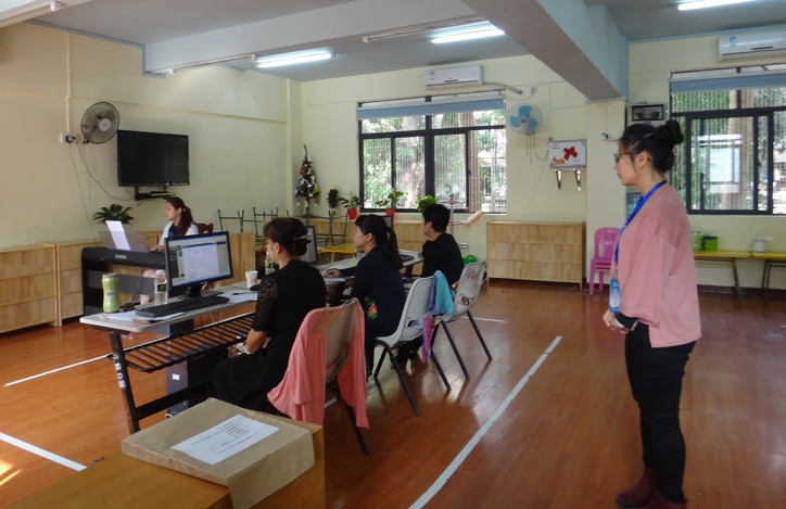 我校组织2015年下半年教师资格考试面试工作