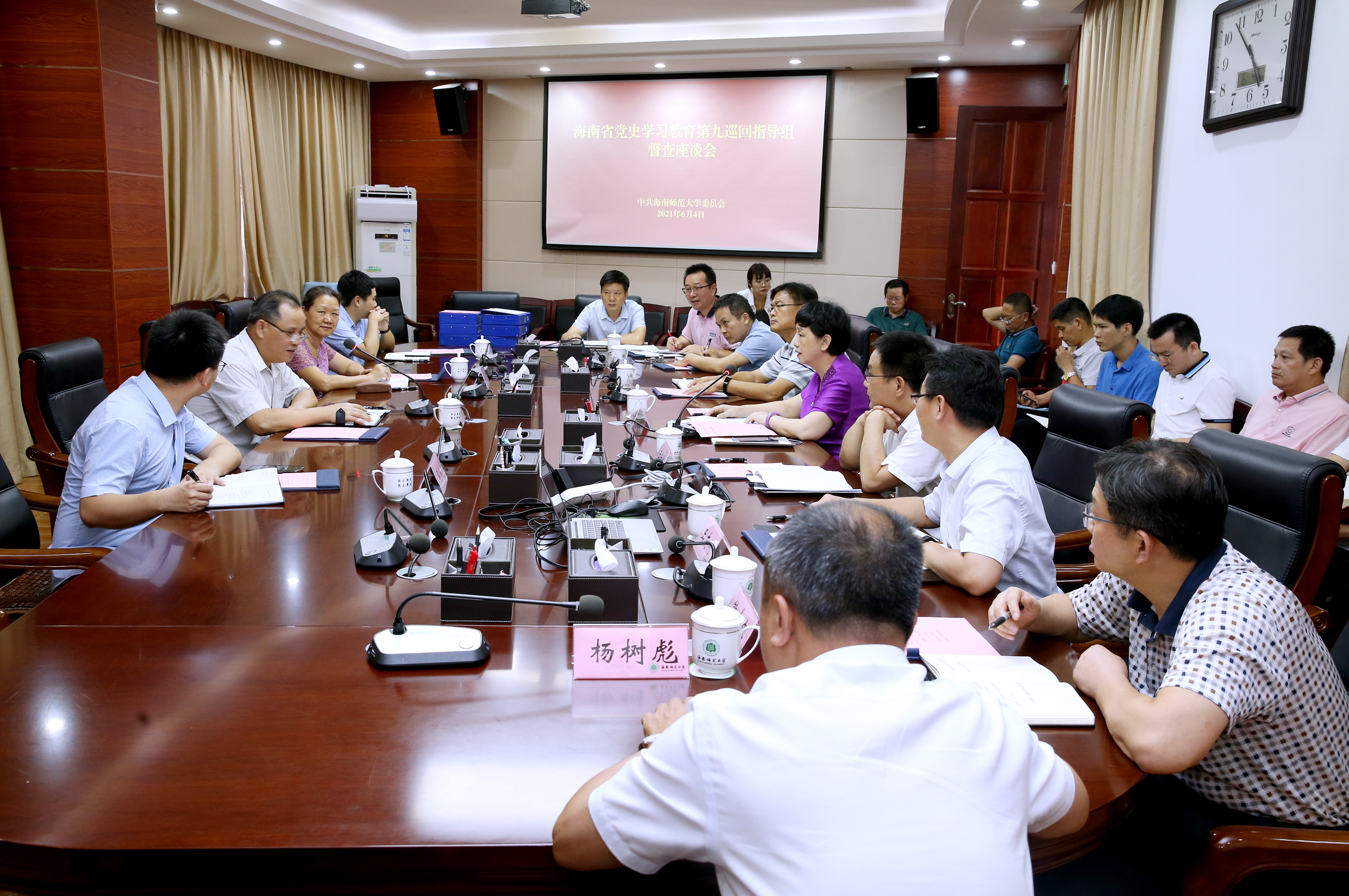 省党史学习教育第九巡回指导组来我校督查座谈