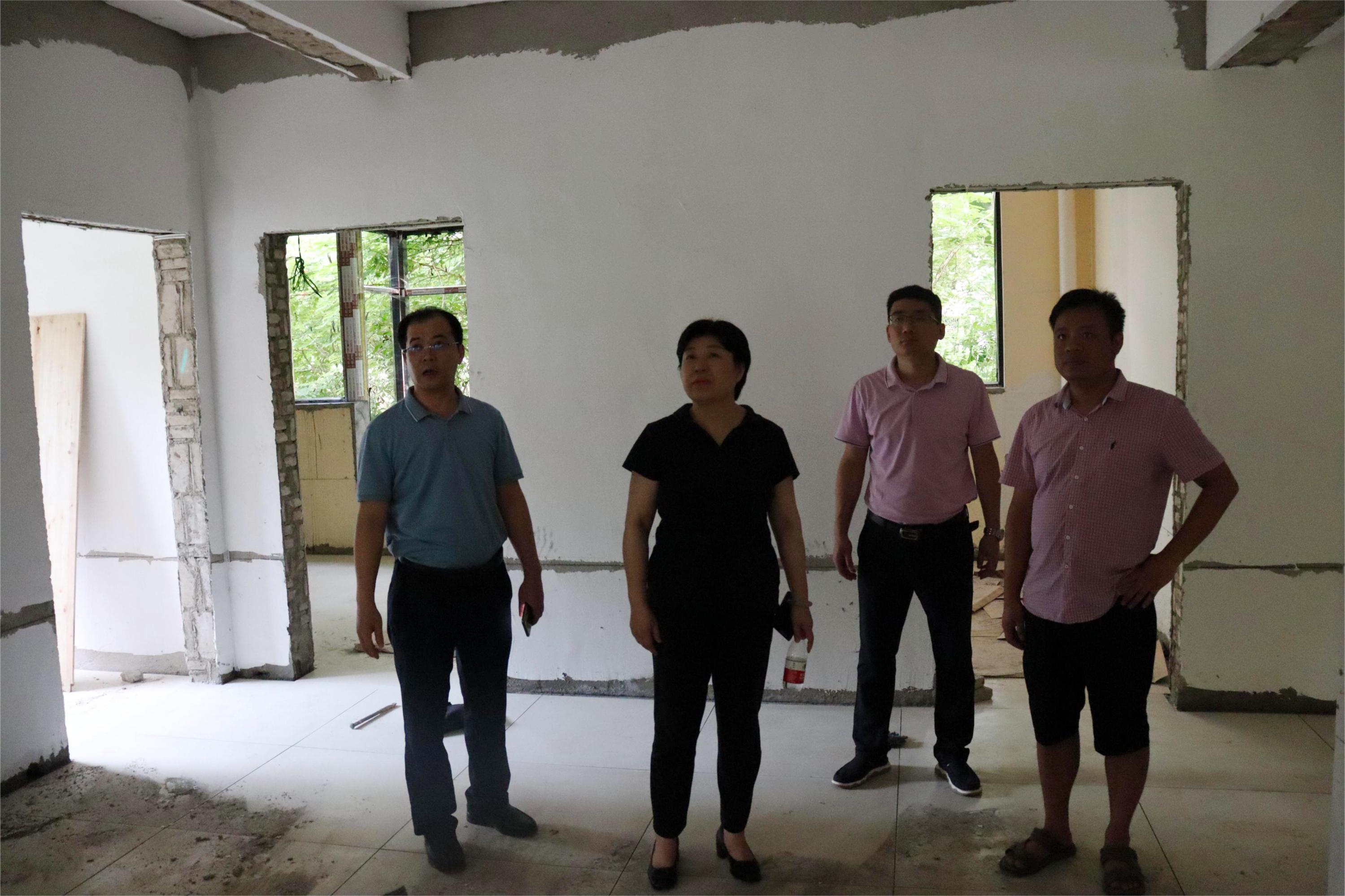 许玫调研桂林洋校区改造项目工程建设情况