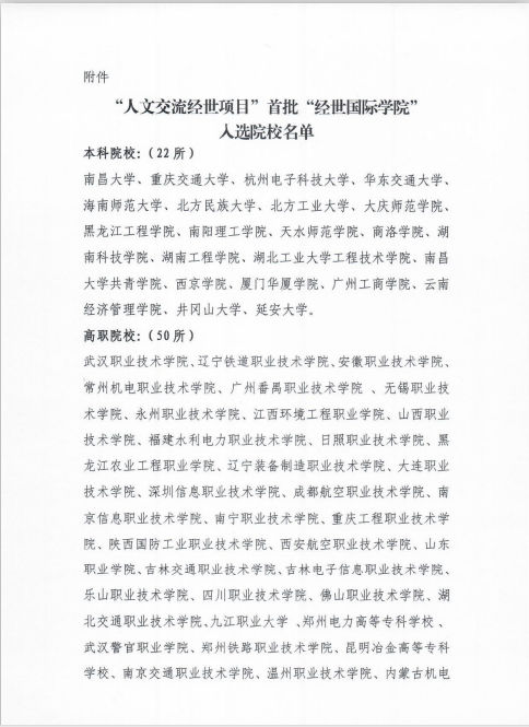 热烈祝贺我校首个“经世国际学院”申报成功