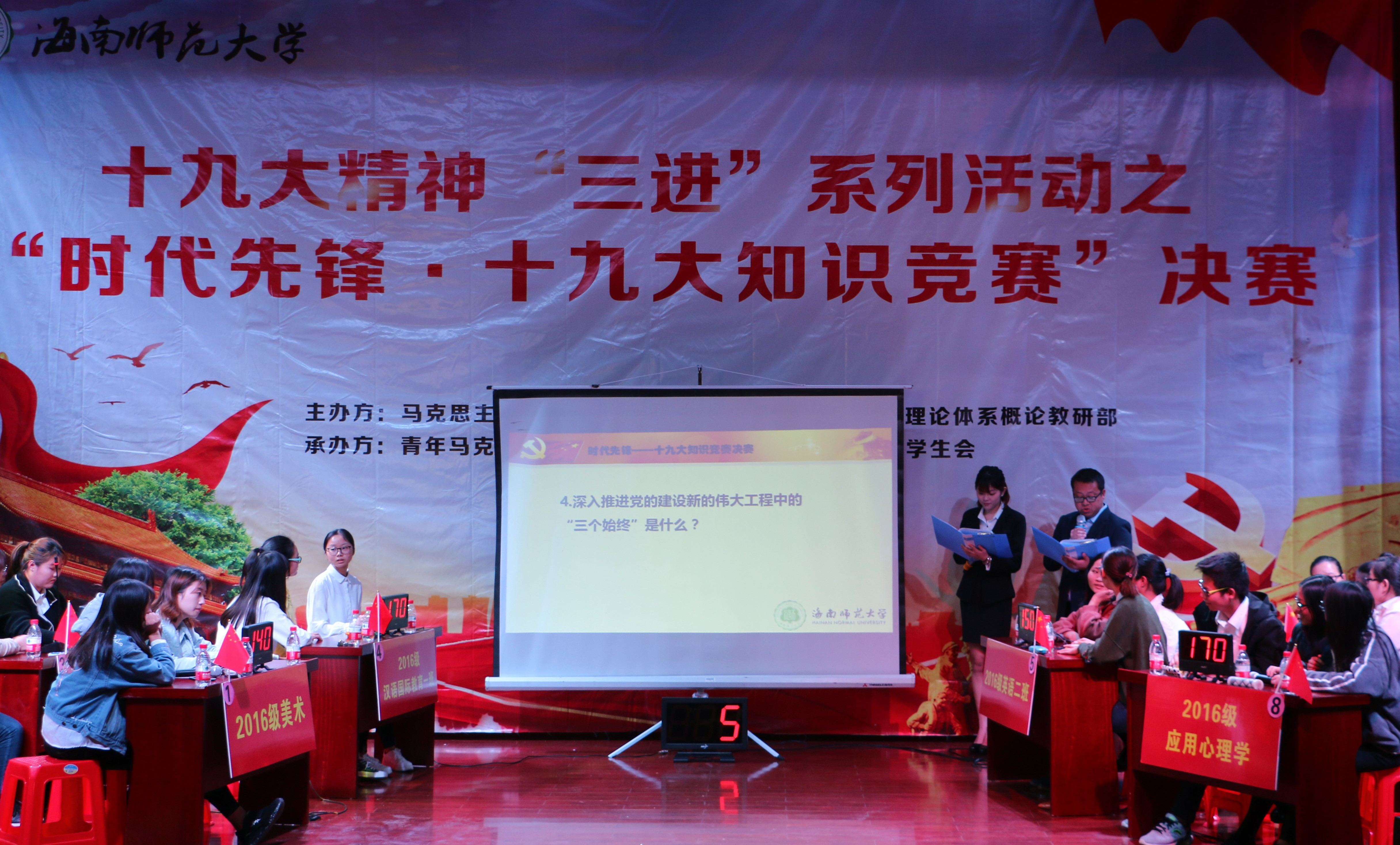 马克思主义学院举办“时代先锋・十九大知识竞赛”