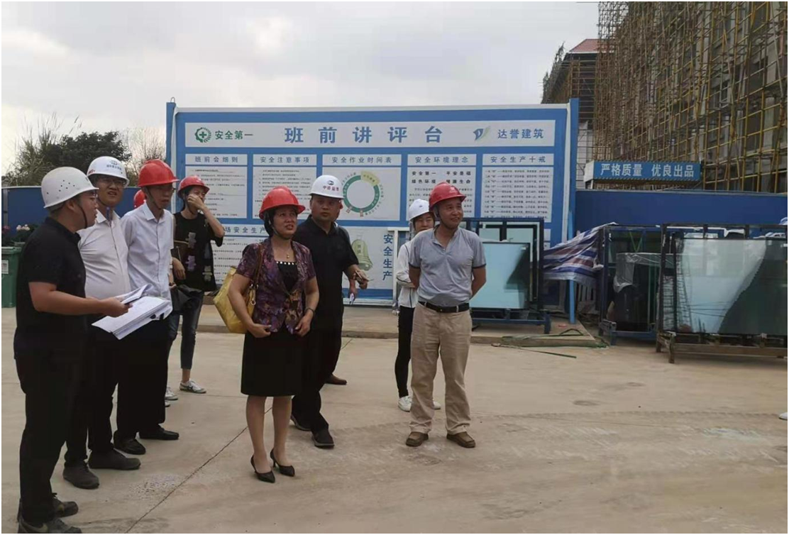 校领导到桂林洋校区调研工程建设项目工作