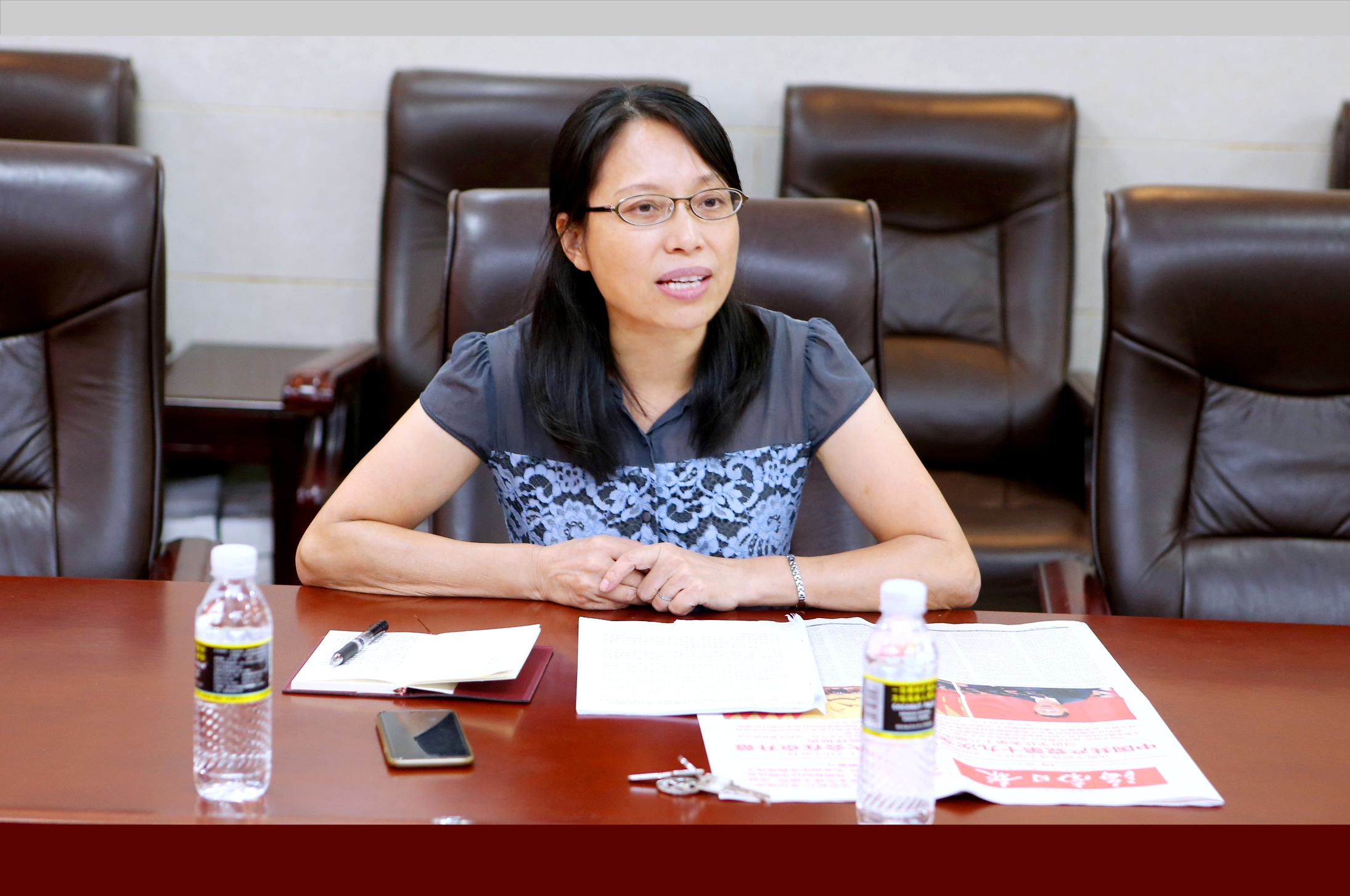 机关第二党支部集中学习党的十九大报告