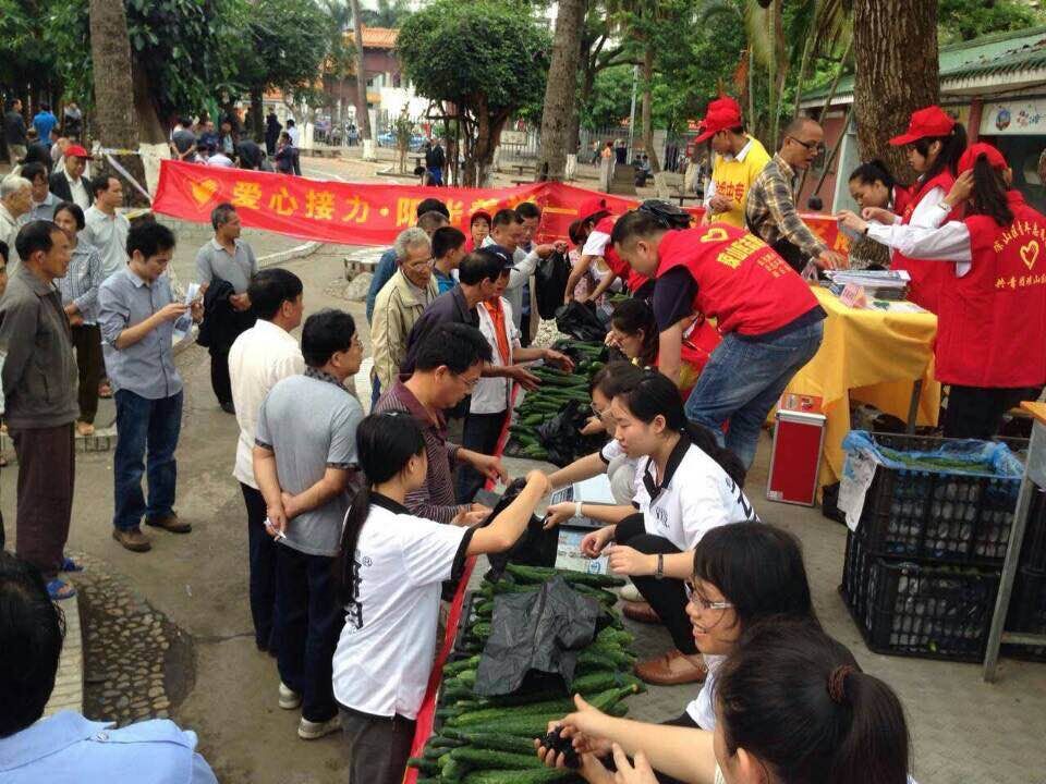爱心青瓜 接力义卖——记数学与统计学院义卖志愿服务活动