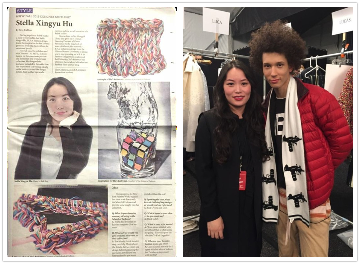 毕业生胡星禹作品登上纽约时装周