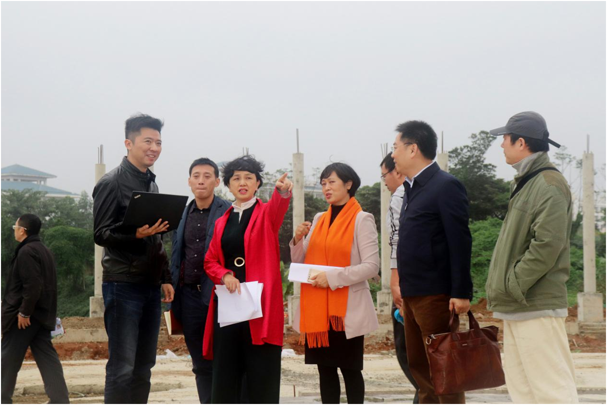 李红梅书记到桂林洋校区召开项目现场办公会