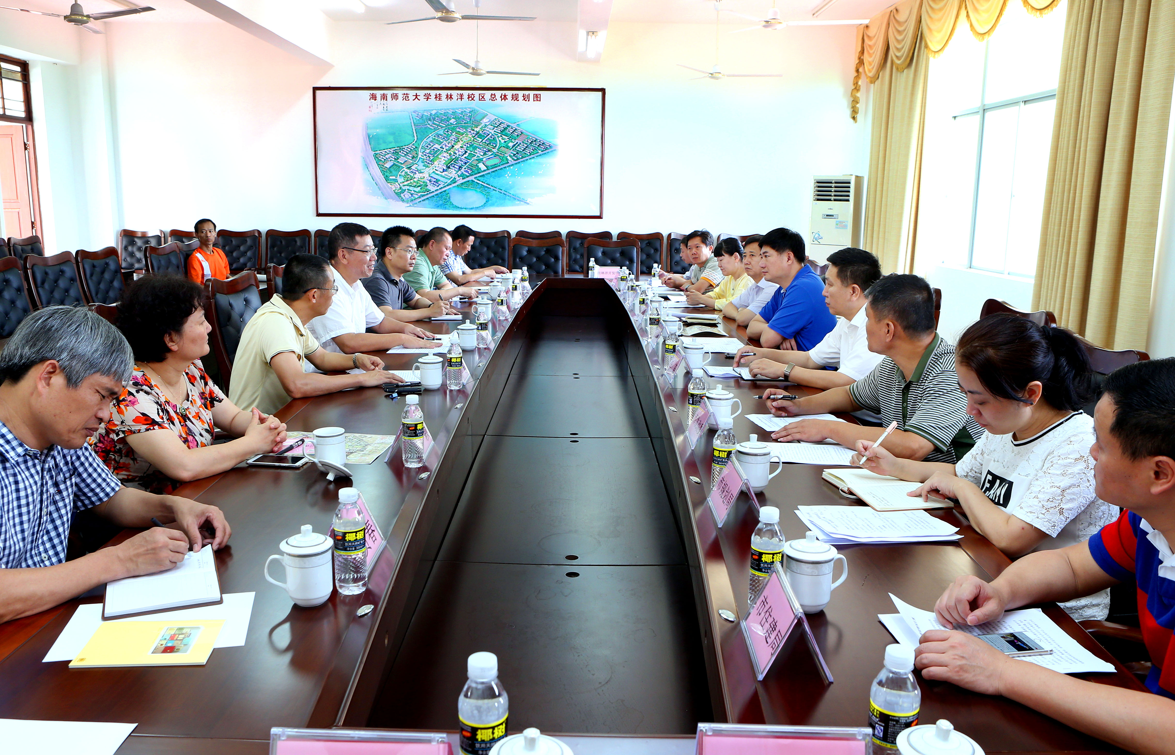 海口市副市长朱永盛到我校桂林洋校区专题调研