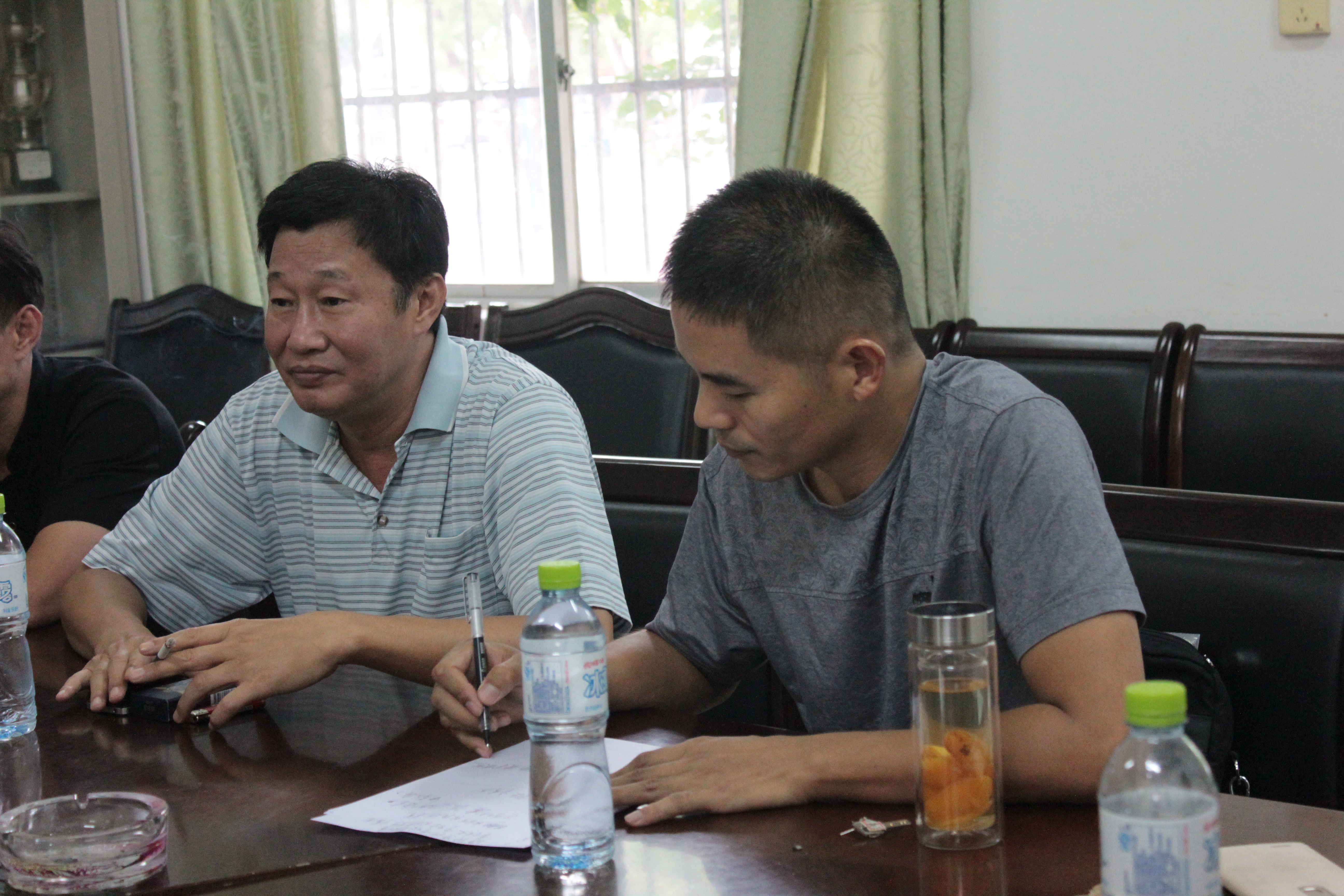 湖北黄冈师范学院武术教研室来体育学院交流