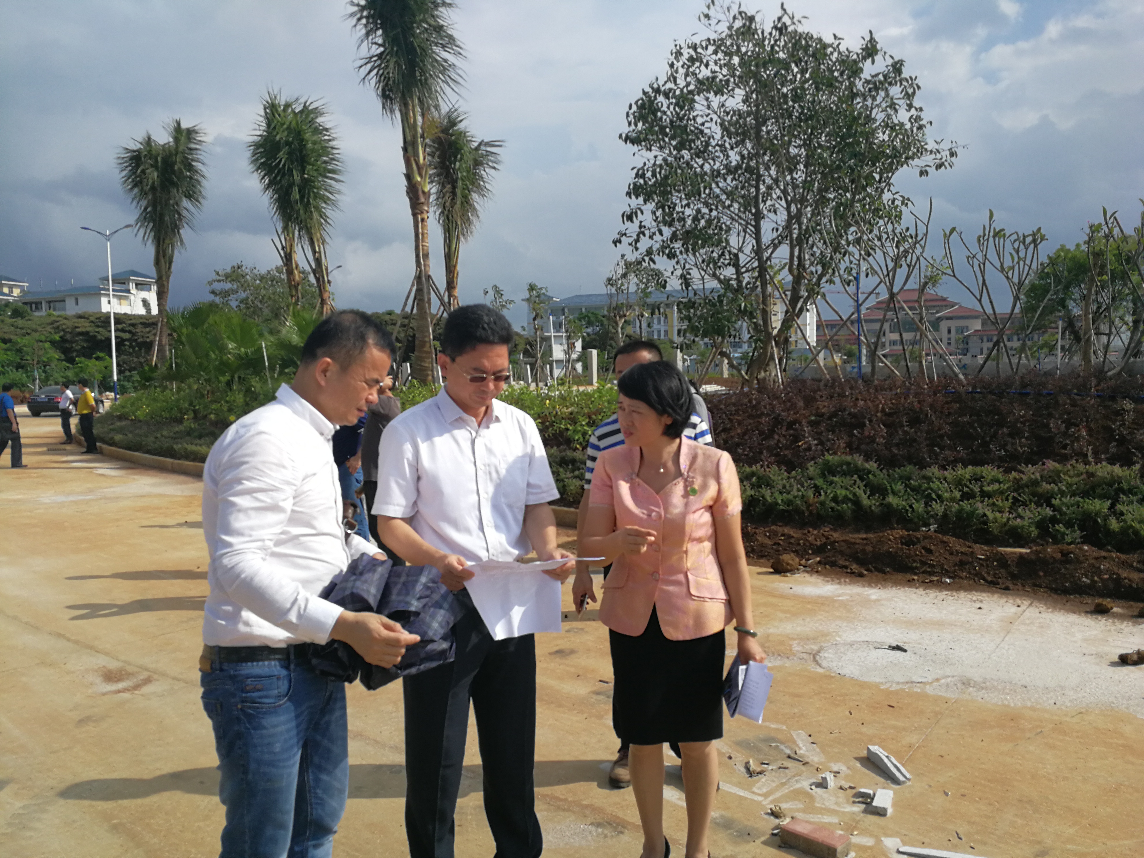 海口市副市长龙卫东到我校桂林洋校区调研