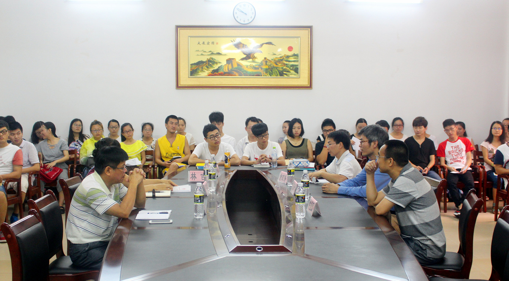 湖南师范大学唐东升教授一行来我校作考研指导