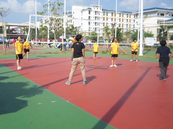 青春在运动中轻舞飞扬――记经济与管理学院“三走”系列活动之“迎新杯”男篮女排