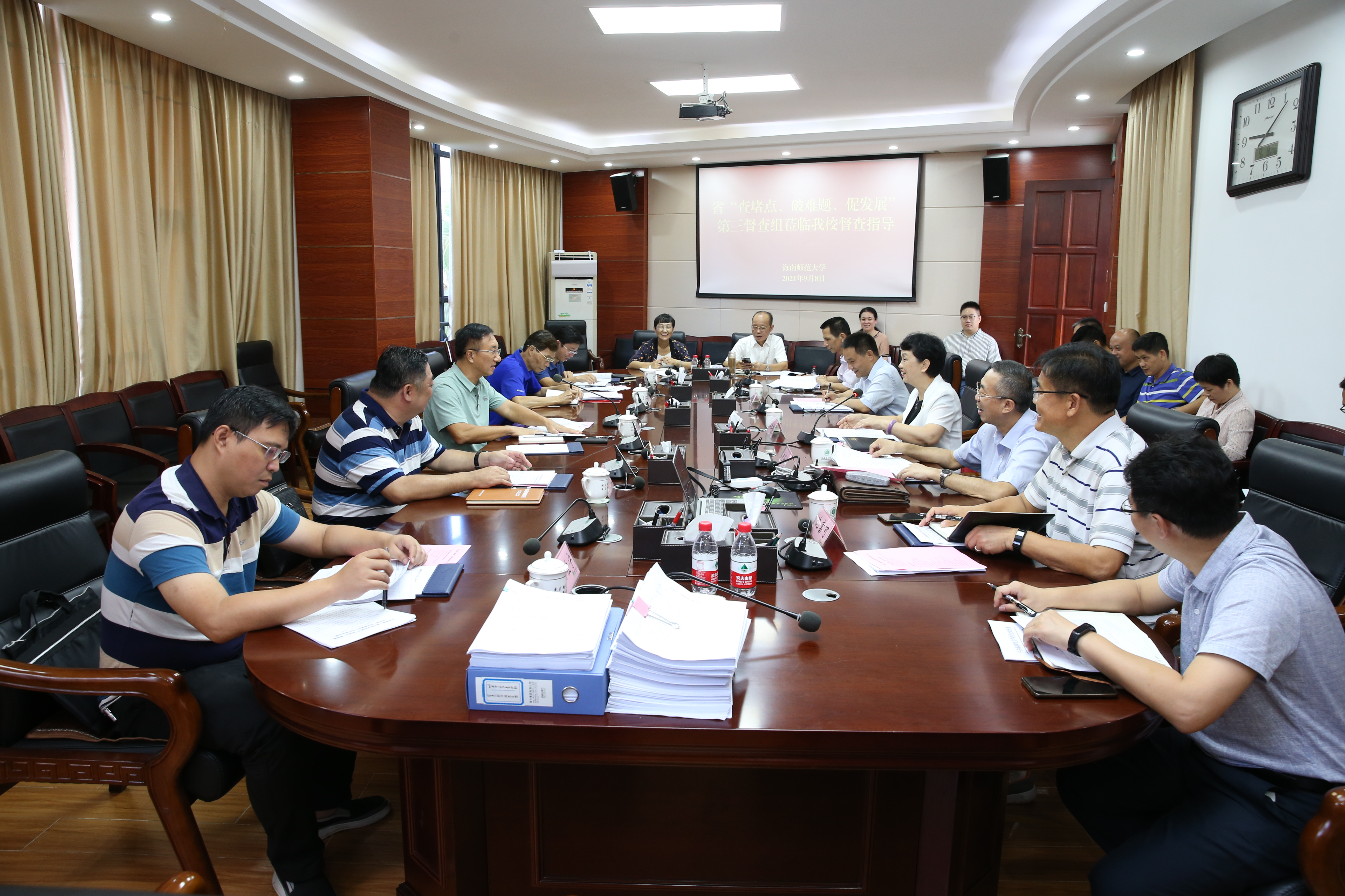 省“查堵点、破难题、促发展”第三督导组到我校督导检查